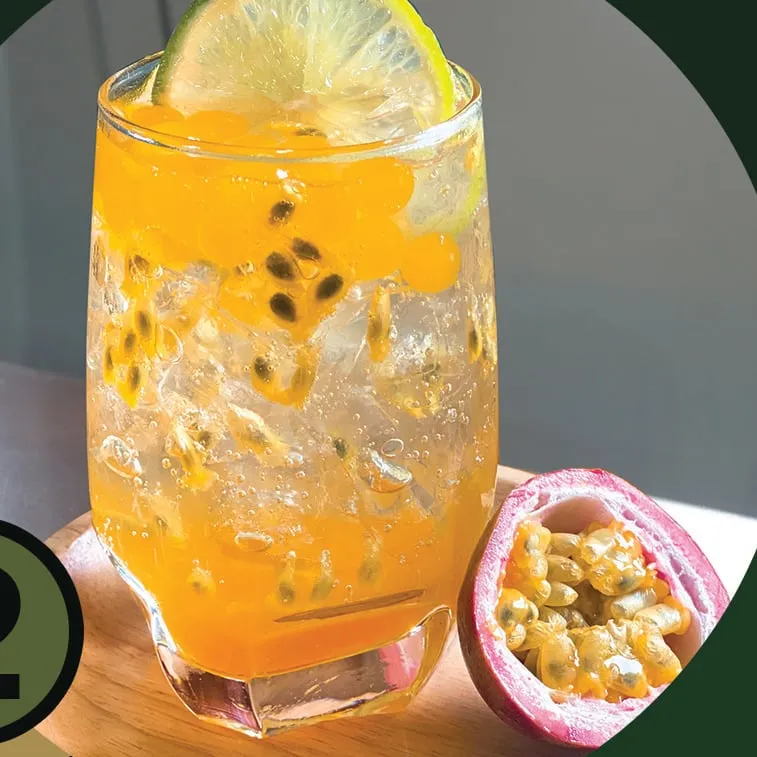 Passion Fruit Soda · โซดาเสาวรส